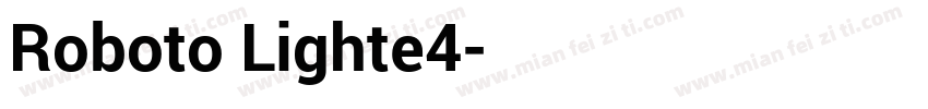 Roboto Lighte4字体转换